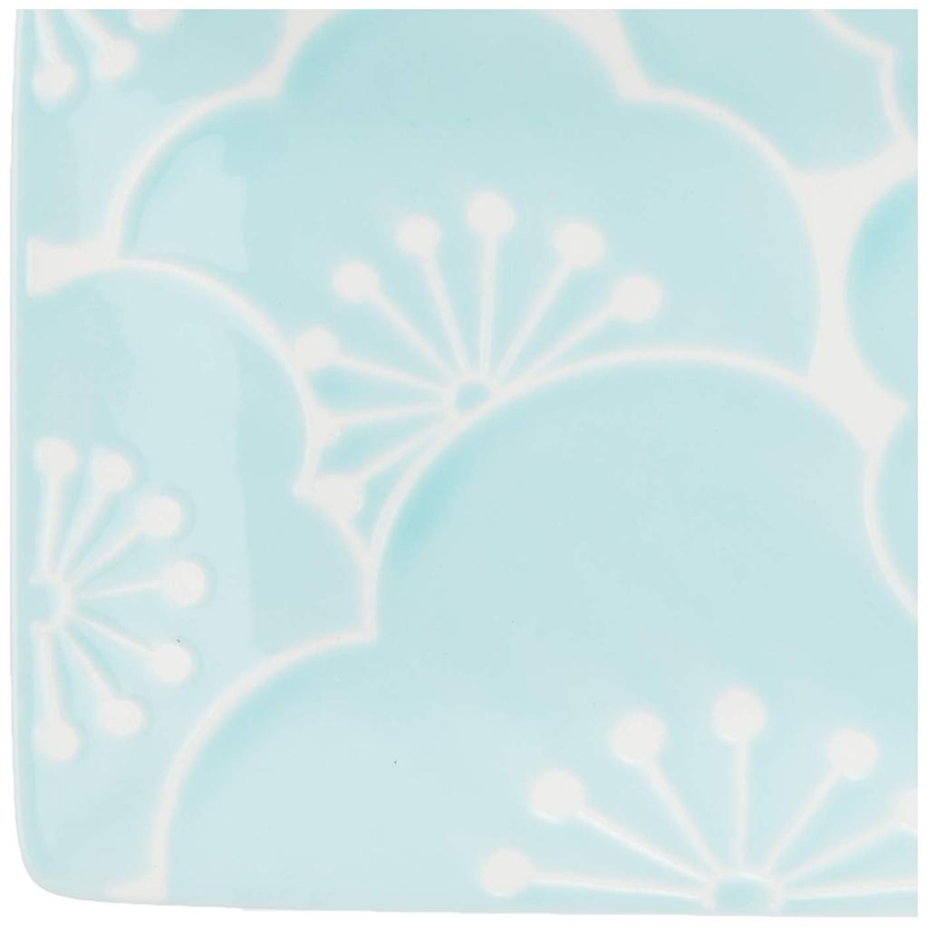 Hasami Ware Hafuri Langes Quadratisches Tellerpaar in Geschenkbox 52720