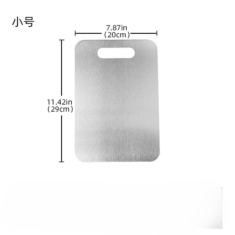 304 Stainless Steel Panel and Chopping Board Kitchen Household Thickened Double Sided Cutting Board Block Kneading Dough Board