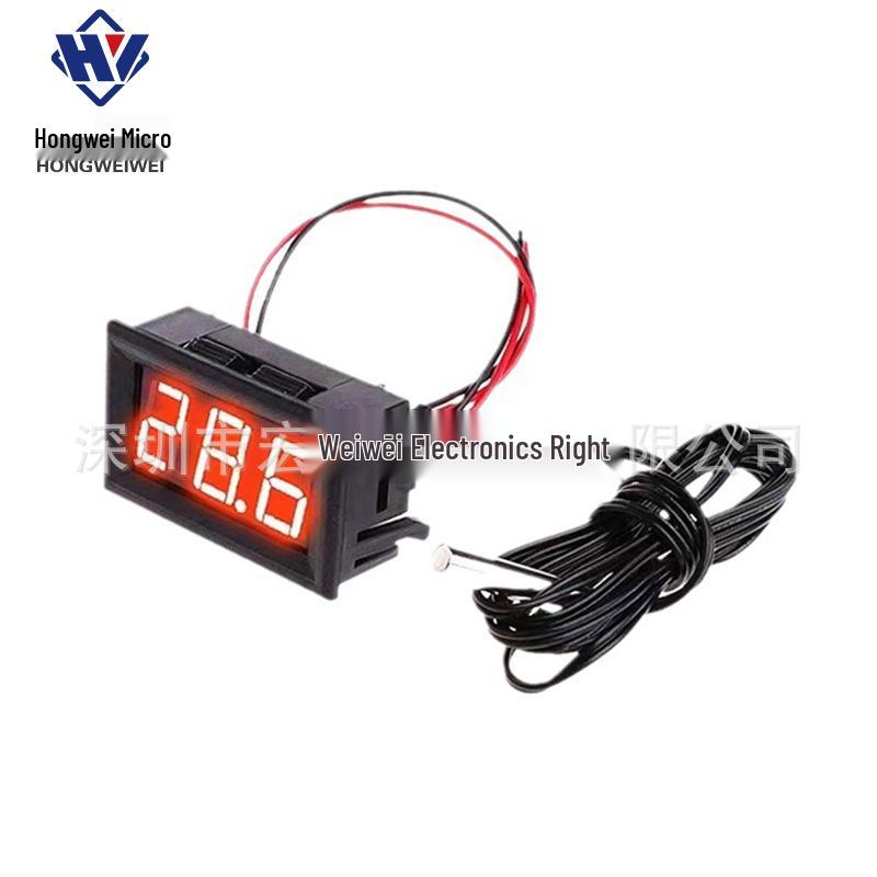 12V Digital Thermometer: Electronic Temperature Display for Fish Tanks, Refrigerators, and Water Measurement.