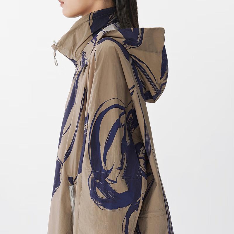 JNBY Loose Stand Collar UV Protection Windbreaker