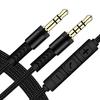 3.5mm Jack Male to Male Audio Cable 1.2m Aux Cable Volume Control with Mic for iPhone for iPad