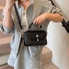 Color Blocking Hand-held Small Bag, Spring and Summer New Fashion Trend, Small Square Bag, Niche Design, Single Shoulder Crossbody Bag
