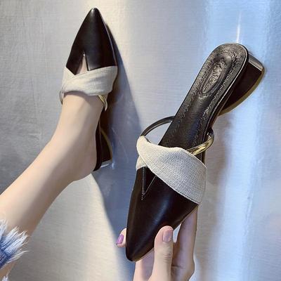 Elegant Heels Summer Women's Shoes Woman Sandals Leisure Slippers Comfortable Open Toe Slip-On Slides