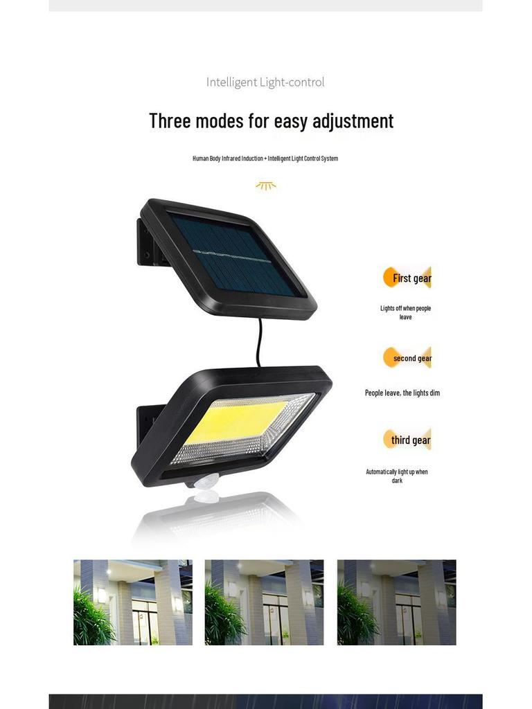 Zhongxin 25th Anniversary Solar LED Wall & Path Light - Motion Sensor Outdoor Courtyard Light