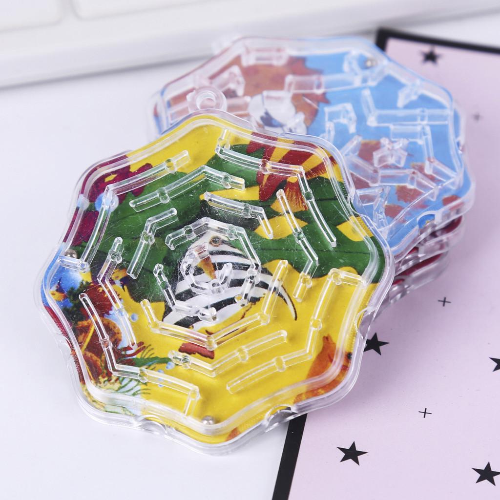 Circular Maze Plastic Toy For Kids With Steel Ball Educational Toy Gift For