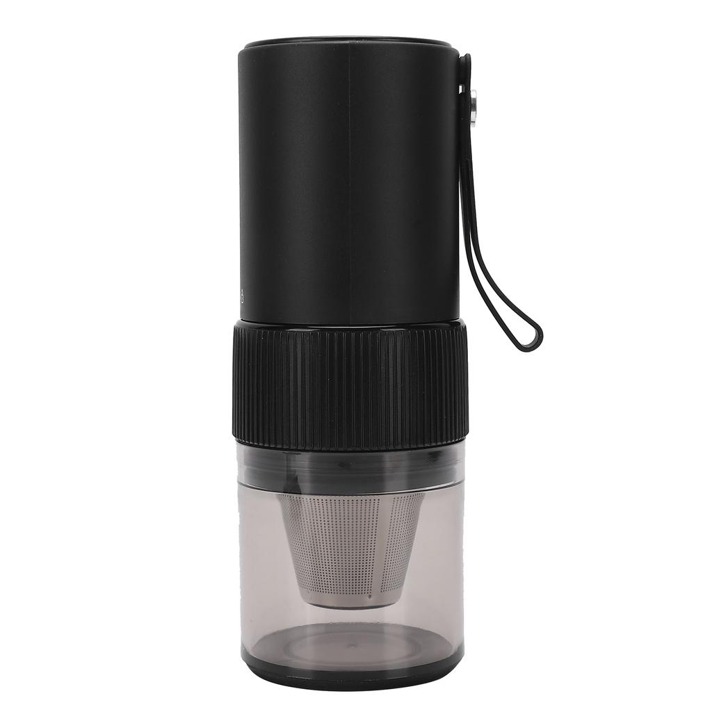 Portable Electric Coffee Grinder with Handle USB Rechargeable Auto Stop Quiet Adjustable Small Coffee Bean Grinder for
