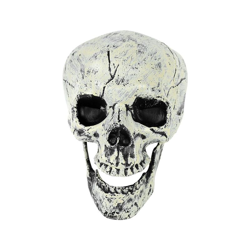 Plastový hororový kostlivec Ornament Halloweenské dekorace pro domov Halloween Vnitřní zahrada Patio Venkovní kostra Děsivé rekvizity Dekor