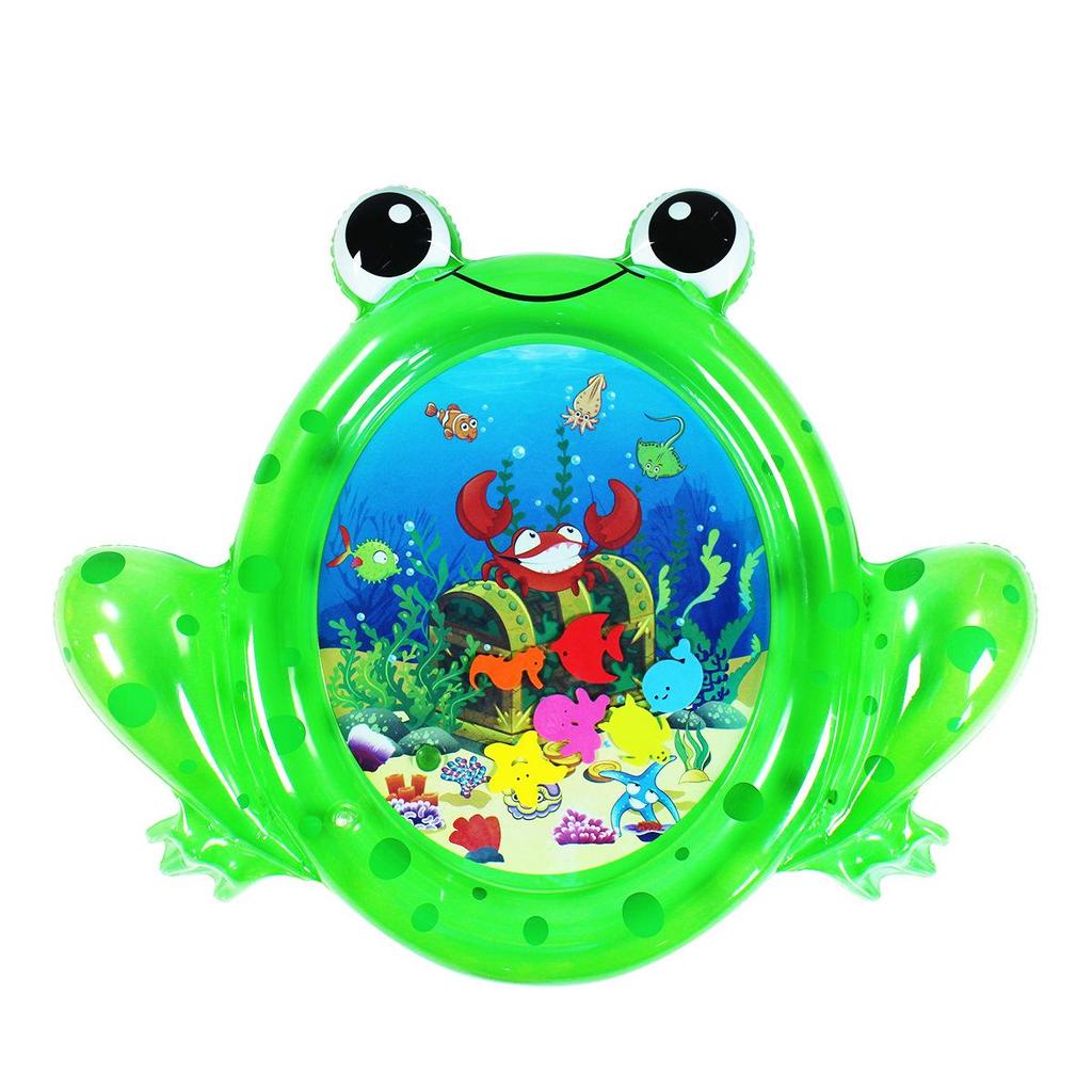 30-Silk Thickened PVC Inflatable Water Mat for Baby and Toddler Crawling, Summer Cooling Ice Pad Cushion