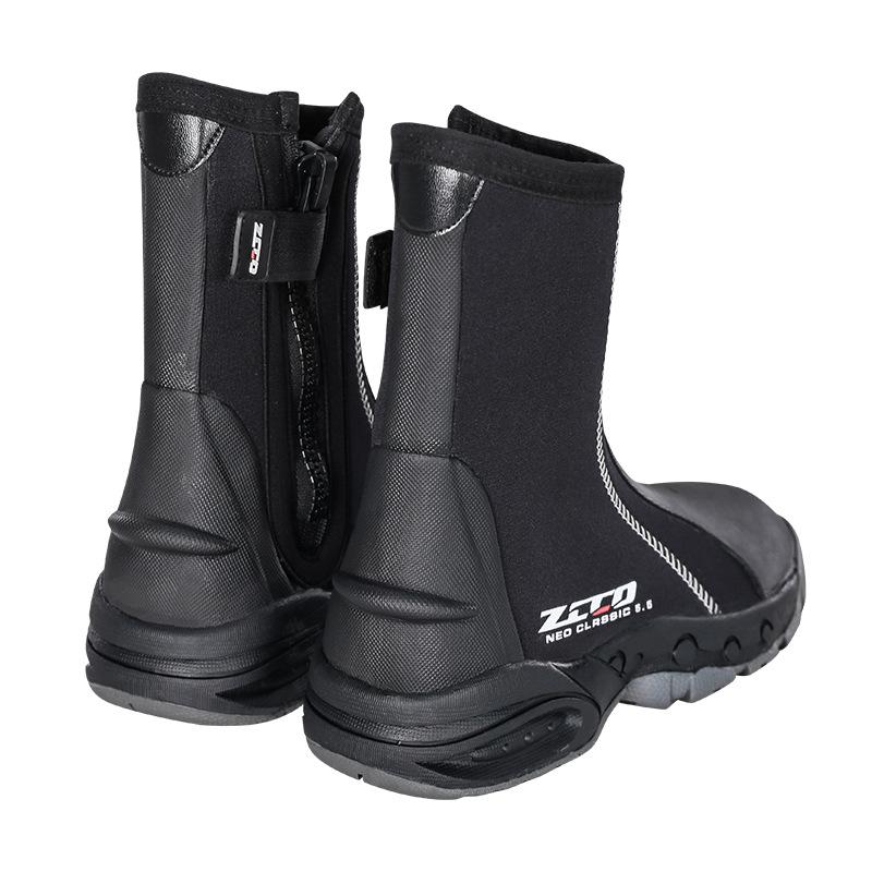 ZCCO 5MM Heren Zijrits Waterdicht Antislip Regenlaarzen Neopreen Duiklaarzen Antislip Zool Buitensport Watersportschoenen