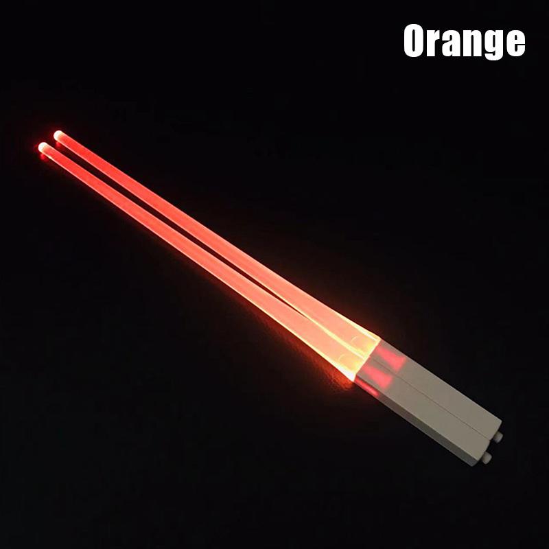 1 Pair Glowing Chopsticks Light Up Sticks Versatile Led Chopsticks For Club Party Wedding Birthday Raves Concert Reusable