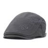 Spring and Summer New Men's Hats Letter Embroidery Fashion Casual Solid Color Cap Cotton Beret