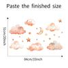 Cartoon Star Moon Cloud Wall Sticker Self-Adhesive for Kids Room Home Wall Decoration