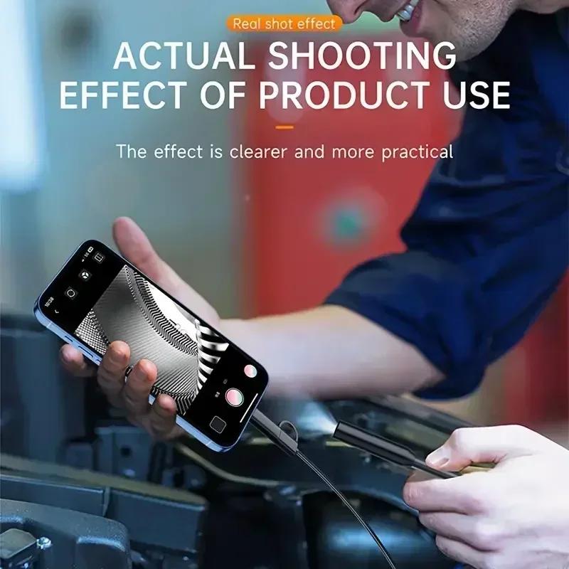 New 8mm 1080P HD USB Endoscope Camera – 8 LED, 1/2/5M Flexible Waterproof Cable, Borescope for Android & PC