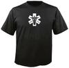 Sanitäter Stern des Lebens Einzigartiges Kugel-Äskulapstab-T-Shirt. Premium Baumwolle Kurzarm Rundhals Ich