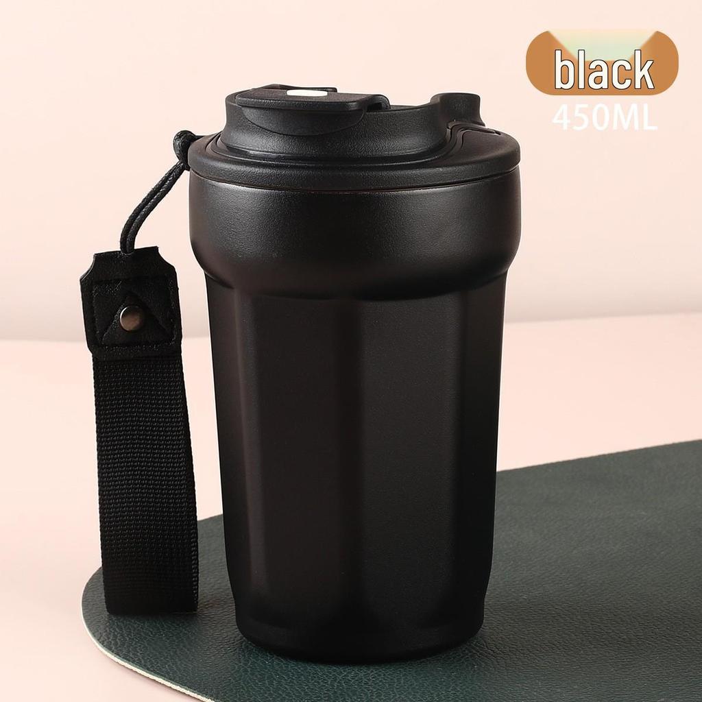 New 316 Stainless Steel Thermos Coffee Cup for Women - Elegant, Double-Layer, Portable, Light Luxury Design