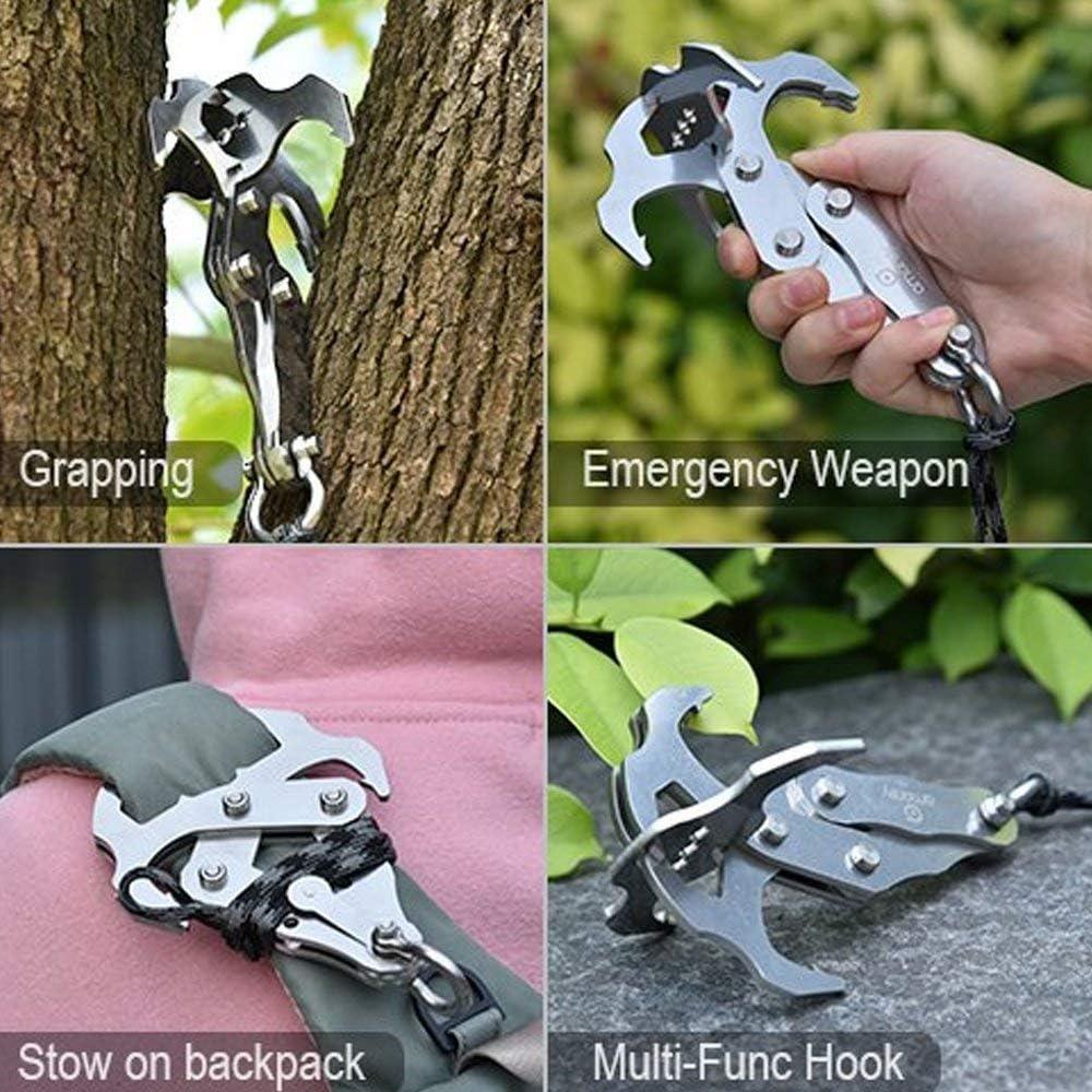 Stainless Steel Large Grip Hook, Outdoor Resistant Carabiner, Multi-functional Grip Hook Tool, Rust Resistant, High Strength Cli