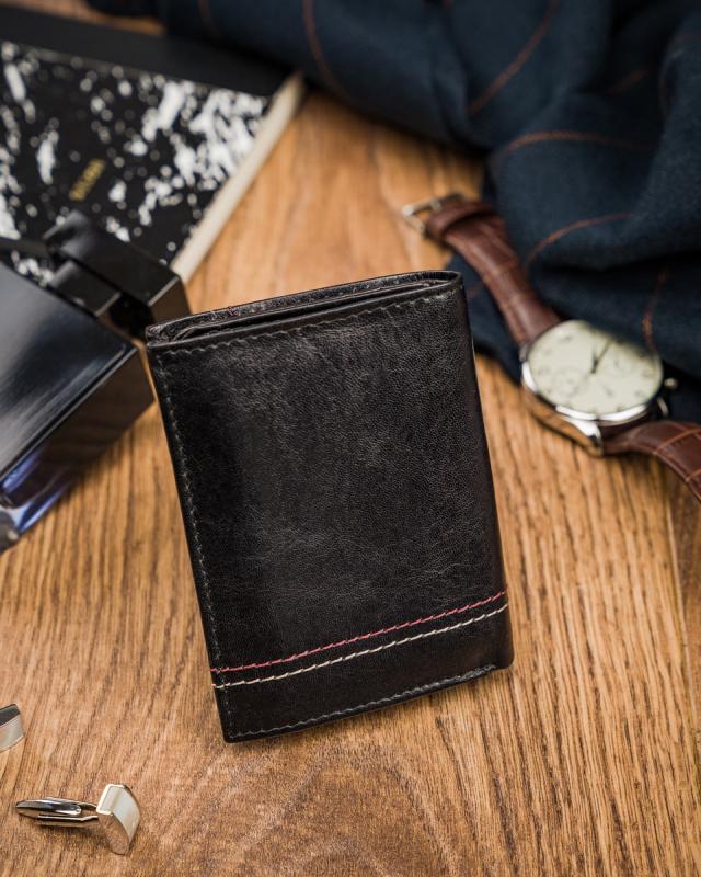Men's leather wallet N20191-VTK-D BLACK