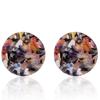 Resin Fashionable Stud Earrings For Women Simple Geometric Design Jewelry