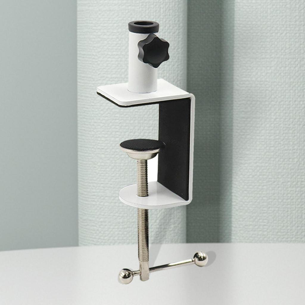 Table Mount Clamp Protective Sturdy with Adjustable Screw Shockproof Anti Scratch Practical Arm Stand Holder for Monitor Cameras