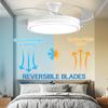 2026 Invisible Ceiling Fan Light with Integrated LED Chandelier for Living Room