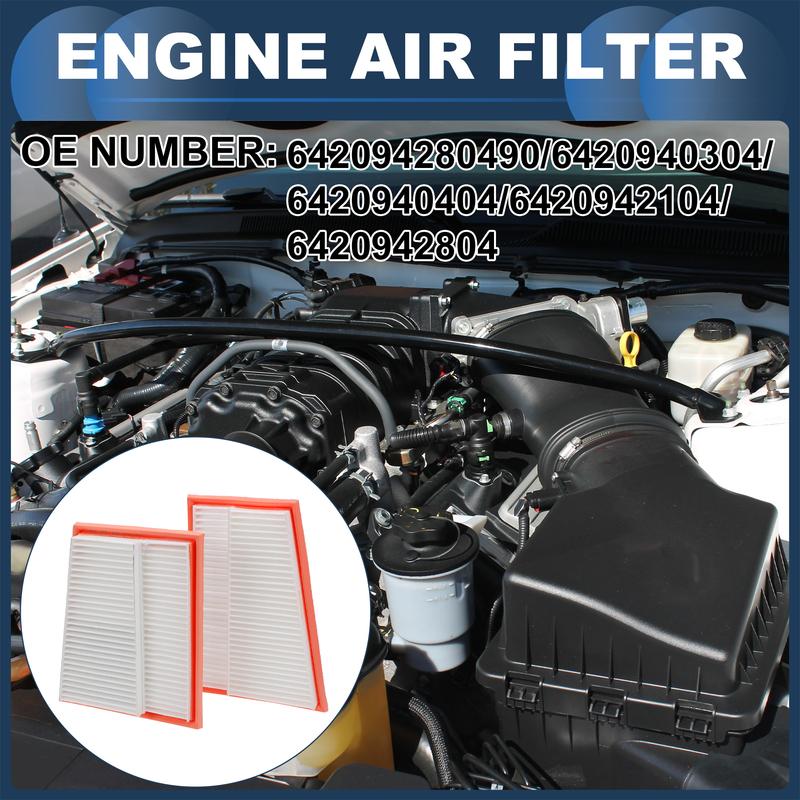 X Autohaux Engine Air Filter Engine Air Filter for Mercedes-Benz CLS500 2006-2011 Long Life Engine Air Filter