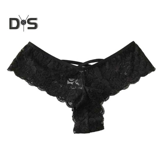 Dámské kalhotky Krajka Květinová výšivka Jednobarevná Nízký pas Elastické Prodyšné Otevřený rozkrok Tenké měkké bezešvé dámské kalhotky