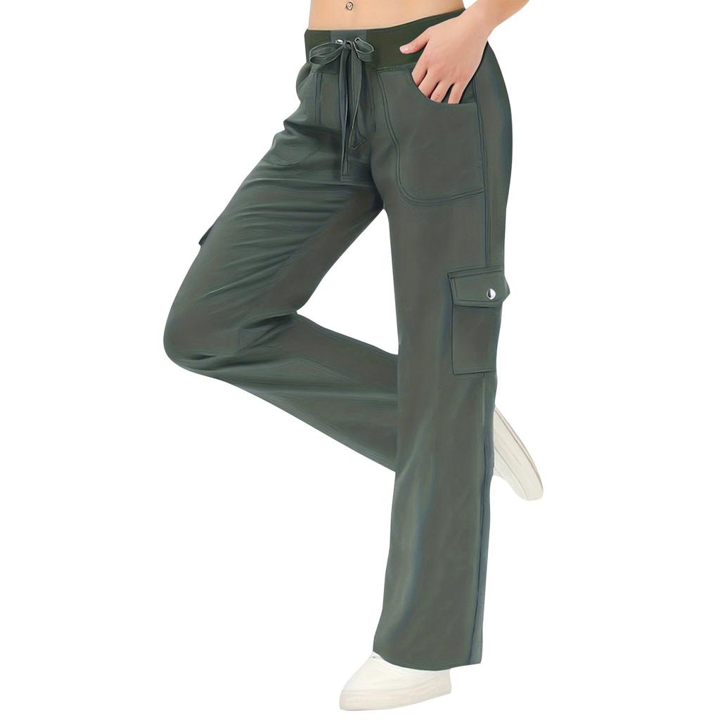 Women's Pleated Cargo Hiking Pants With Pockets