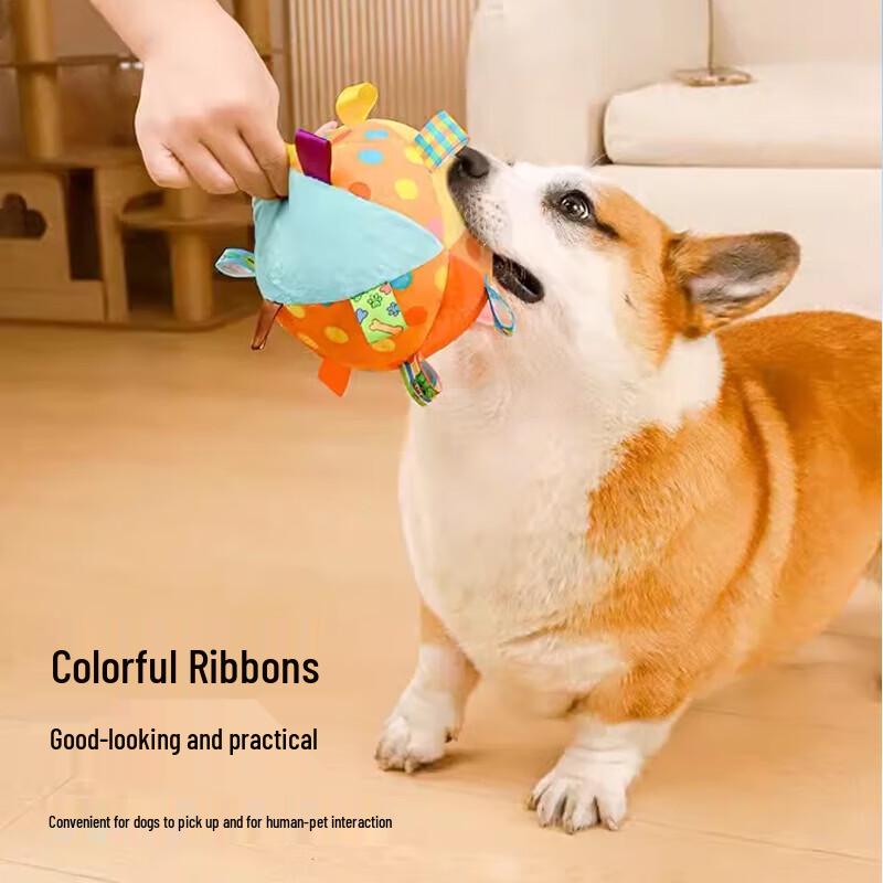 Zhenyoupet Dog Plush Squeaky Ball Toy