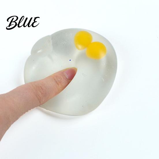 Sensory Relief Items Transparent Egg Stress Toy Clear Squeeze Fidget Boredom Ball for & Anxiety Relieving Toy