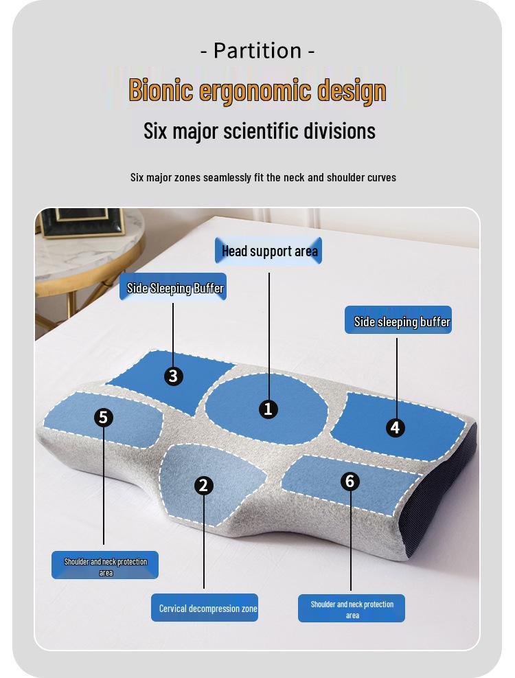 Memory Foam Butterfly Pillow: Cervical Spine Support and Sleep Aid