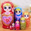 Wooden Painted Russian Nesting Dolls: 5, 7, 10, or 15 Layer Craft Toy & Souvenir