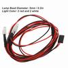 5PCS 4LED RC Lighting Kit Red White 5mm Universal RC Lighting System Kit for Traxxas for Hsp for Redcat for Tamiya
