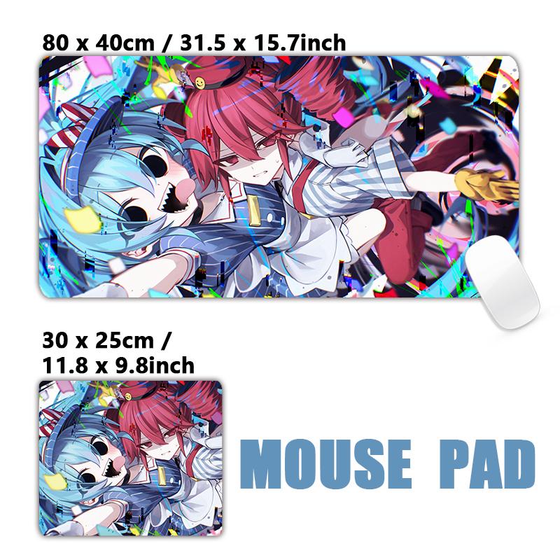 Japanese Anime Girl Teto Red Mouse Pad Gaming Mousepad XXL Rubber Antislip Keyboard Mats