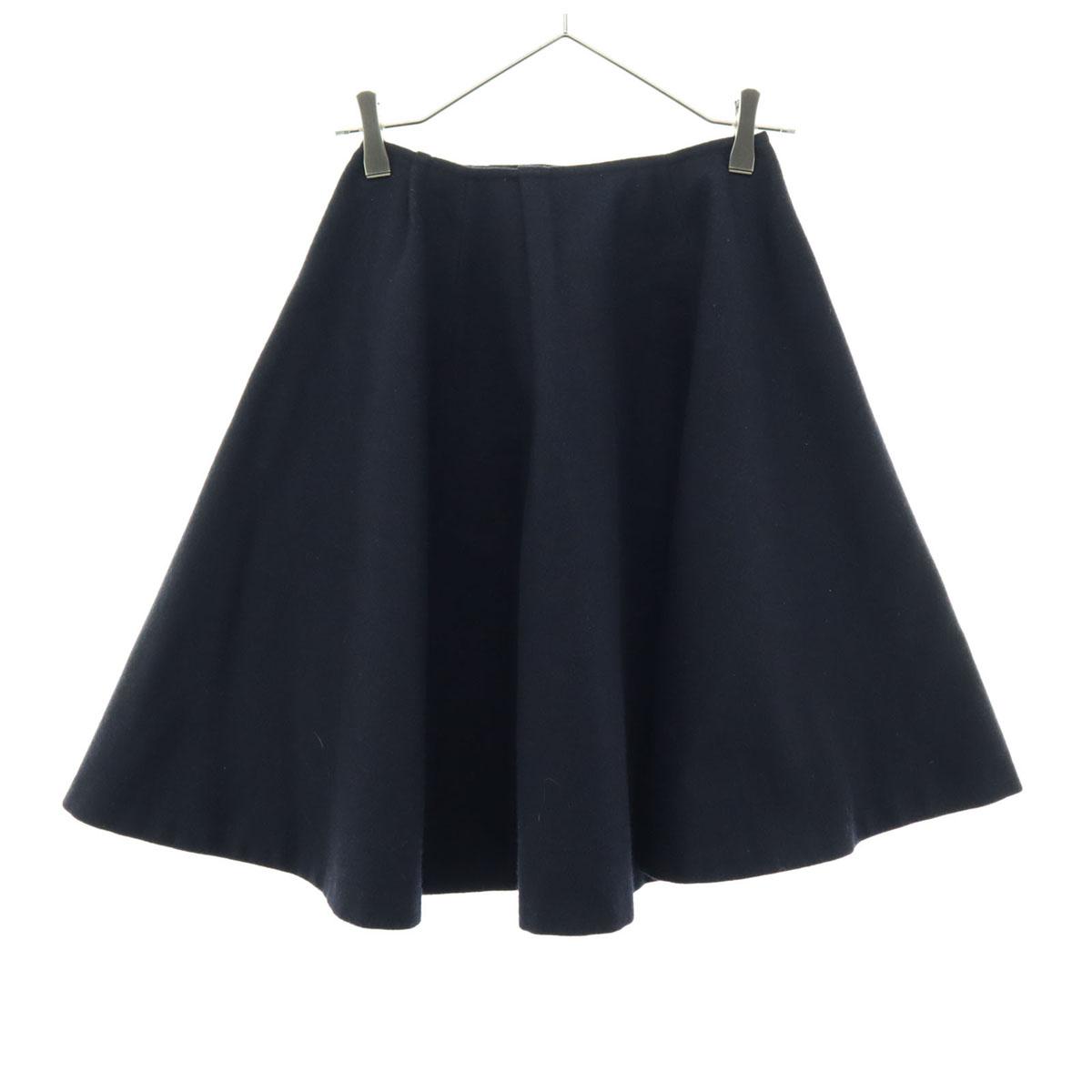 

YOKO CHAN Midi length flare skirt 36 Navy Women Used