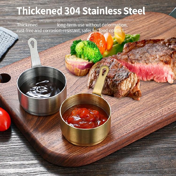 100ml Stainless Steel Saucepan With Ergonomic Handle Convenient Metal Milk Pan For Heating And Melting Food