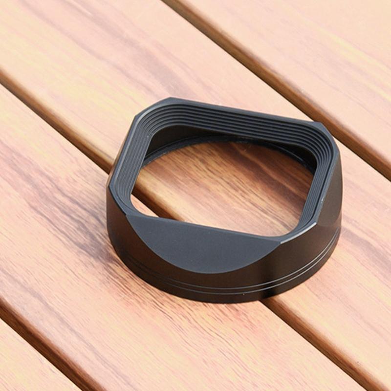 Aluminum Alloy Camera Lens Hood for Q343 AntiReflection Square Photography Equipment