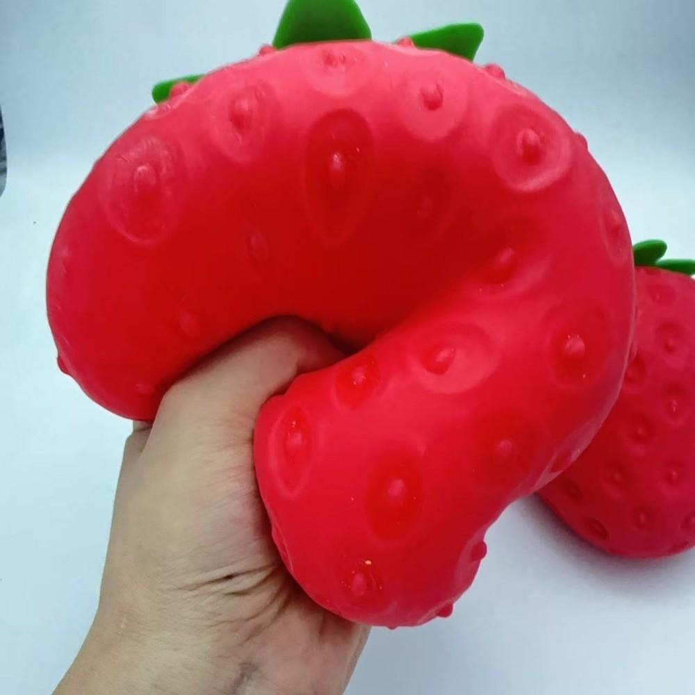 Soft Texture Slow Rebound Toy Strawberry Fruit Squeeze Toy Cute Novelty Squeeze Toy Children's Toy