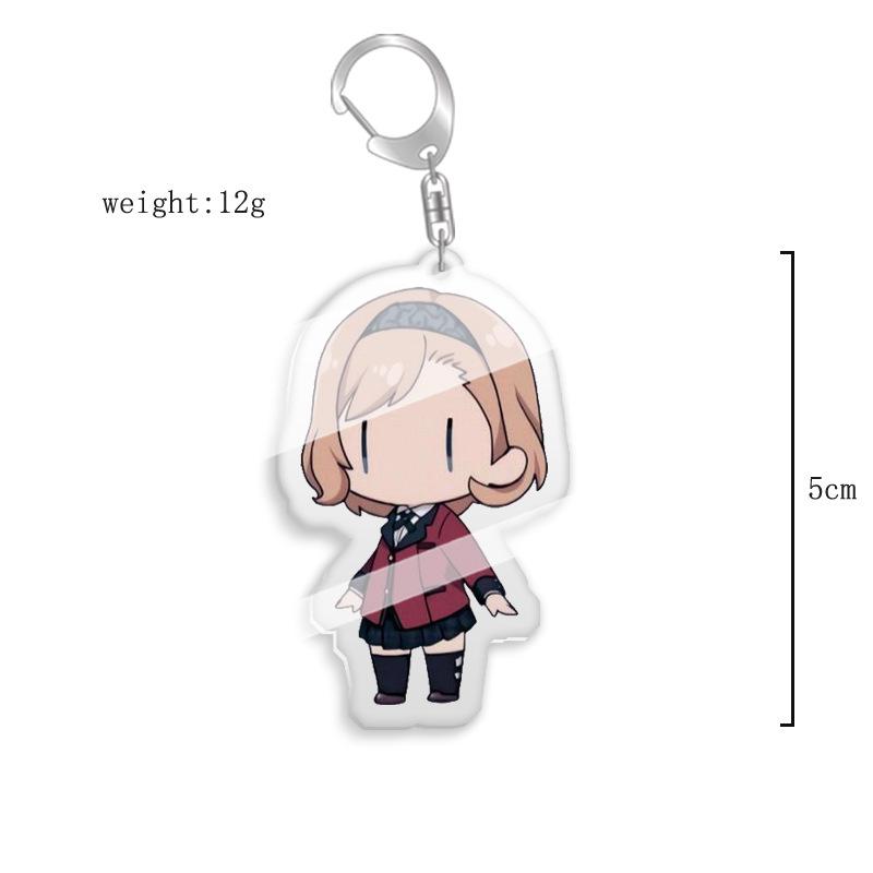 Kakegurui Anime Keychain - Yumeko Jabami & Luna Yumetsuki Acrylic Keyring