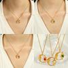 Hollow Star & Moon Opal Pendant Necklace - Luxury Clavicle Chain Jewelry