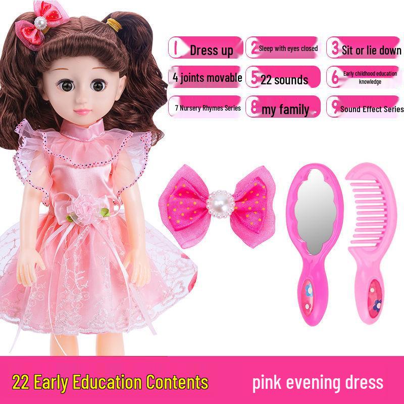 Interactive Smart Doll Set with Changeable Clothes - Princess Toy for Girls, Perfect Birthday Gift