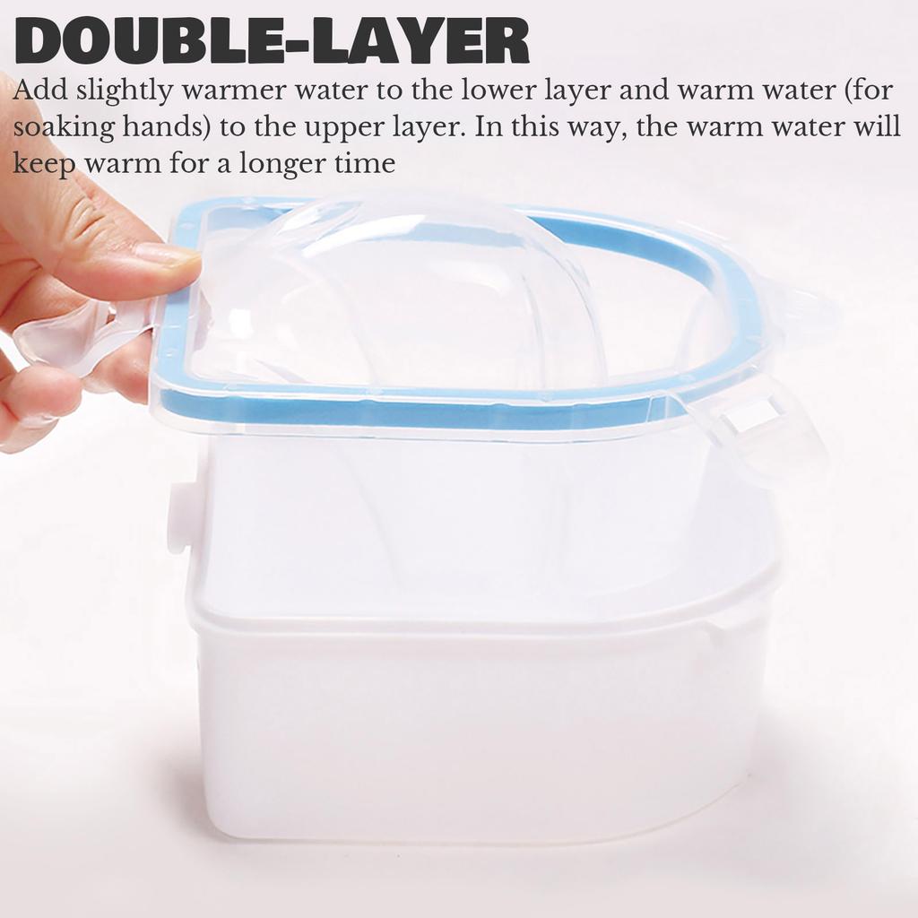 Nail Tools, Soaking Bowl, Double-layer Insulation, Softening, Dead Skin, Soaking Bowl