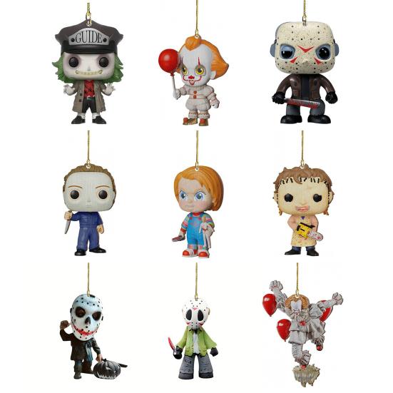 Halloween Car Rear View Mirror Charm Horror Mini Zombie 2D