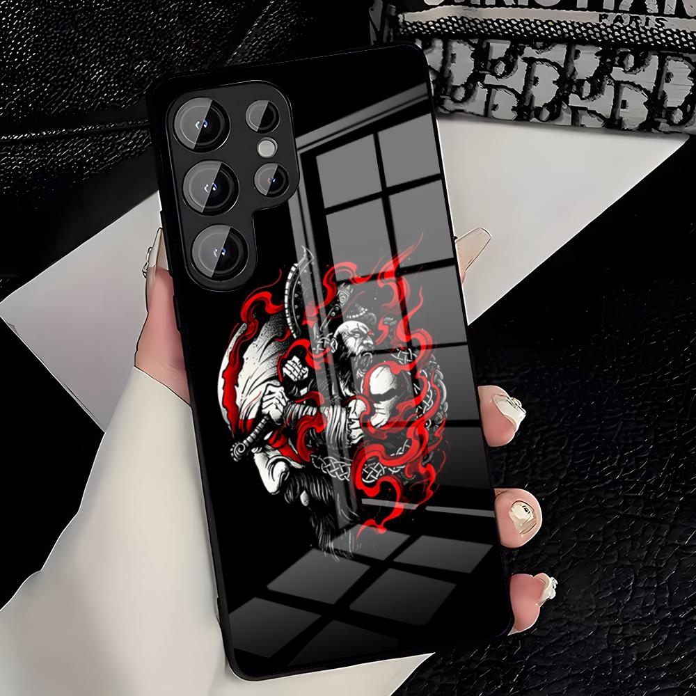 G-God Of Wars Game Phone Case For Samsung S26 S25 Plus S20 S20 Plus S22 Ultra S23 FE S21 Plus S21 Ultra Glass Cover