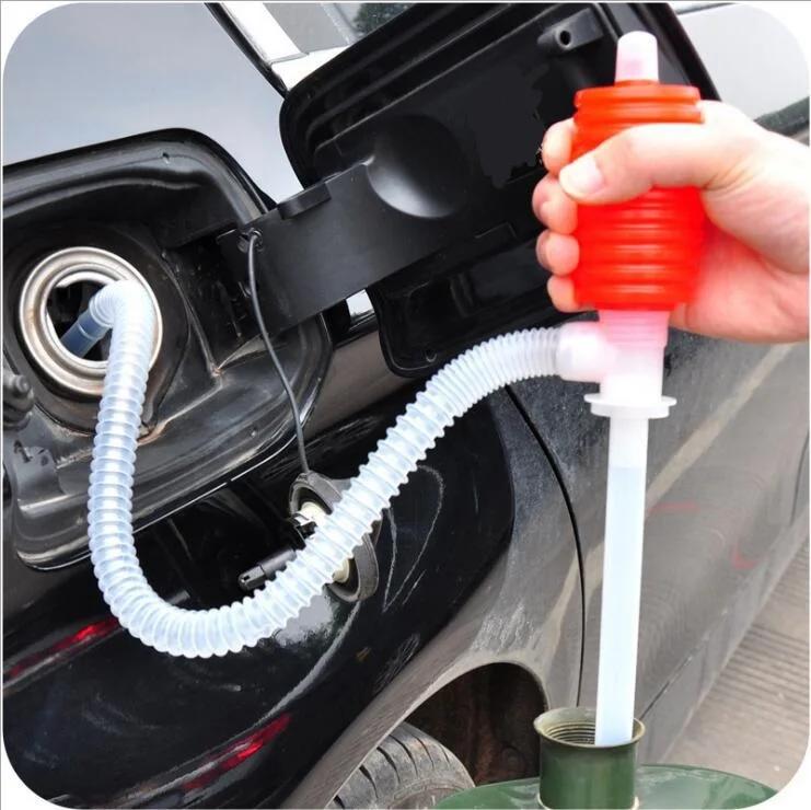 Automobile Manual Gas Oil Water Liquid Transfer Pump Manual Siphon Water Chemical Liquid Pump Universal Vehicle Tool