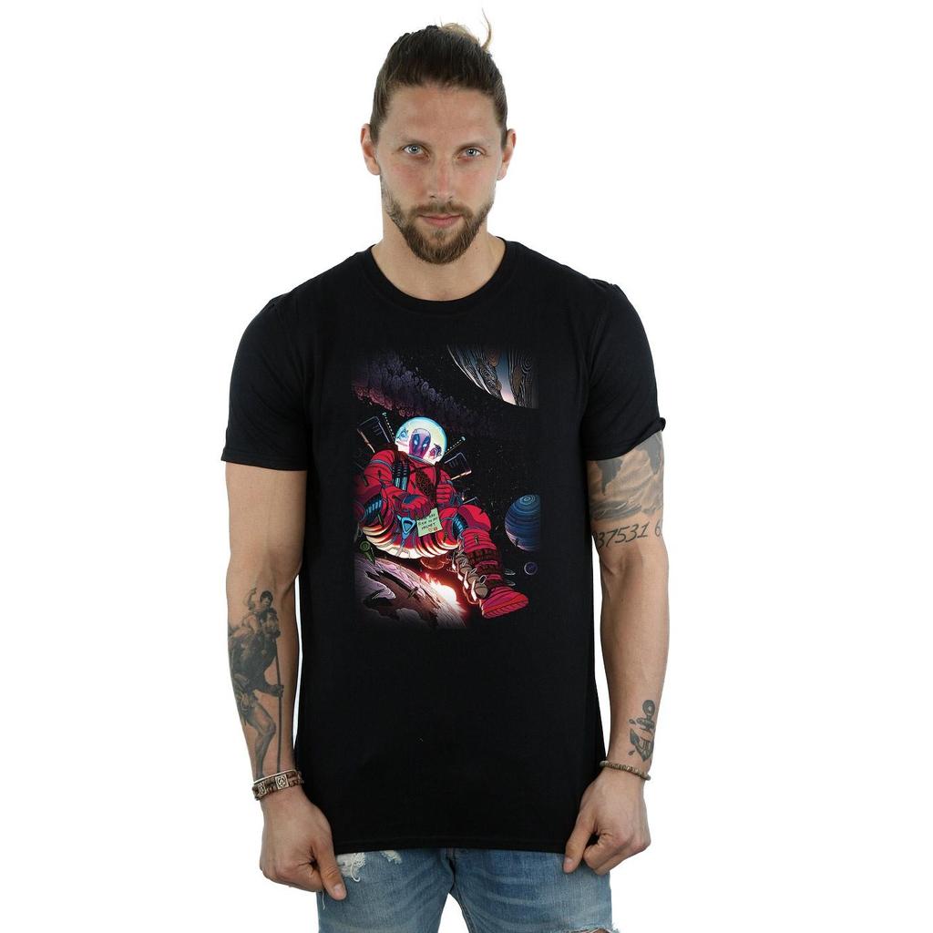 Marvel Herren Deadpool Astronaut T-Shirt