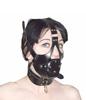 SM Bondage Collar with SM Slave Cosplay Sexy Fetish Ring, Leather, Restraints, Collar, Prop, Costume, Training, Restraints, (B)