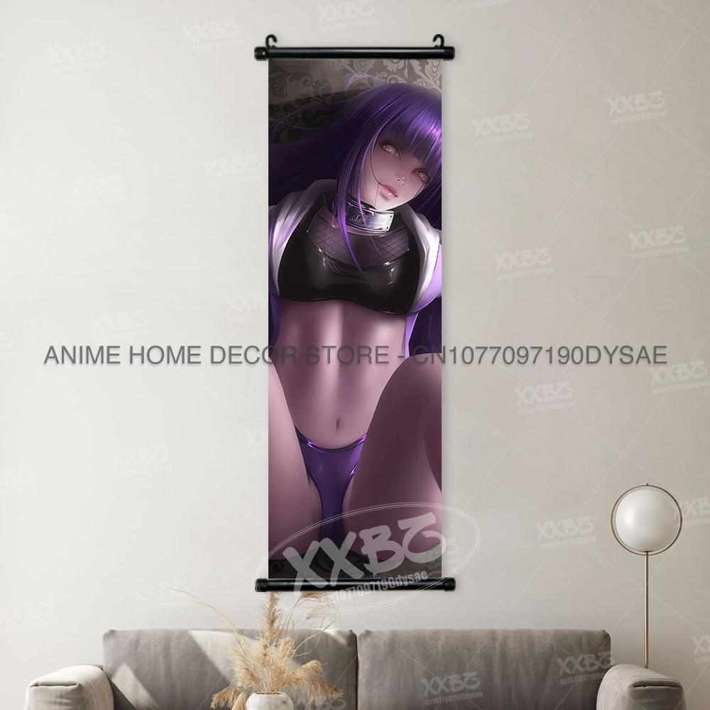 Naruto Konan Posters Sexy Anime Hyuuga Hinata Home Decor Haruno Sakura Decorative Scrolls Picture Yamanaka Ino Hanging Paintings