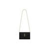 Saint Laurent Medium Matelassé Leather Wallet On Chain Nero Women Shoulder_bags Black 377828-BOW01-1000