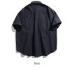 Men's 2024 Summer Trendy Japanese Retro Workwear Short-Sleeve Casual Shirt Jacket