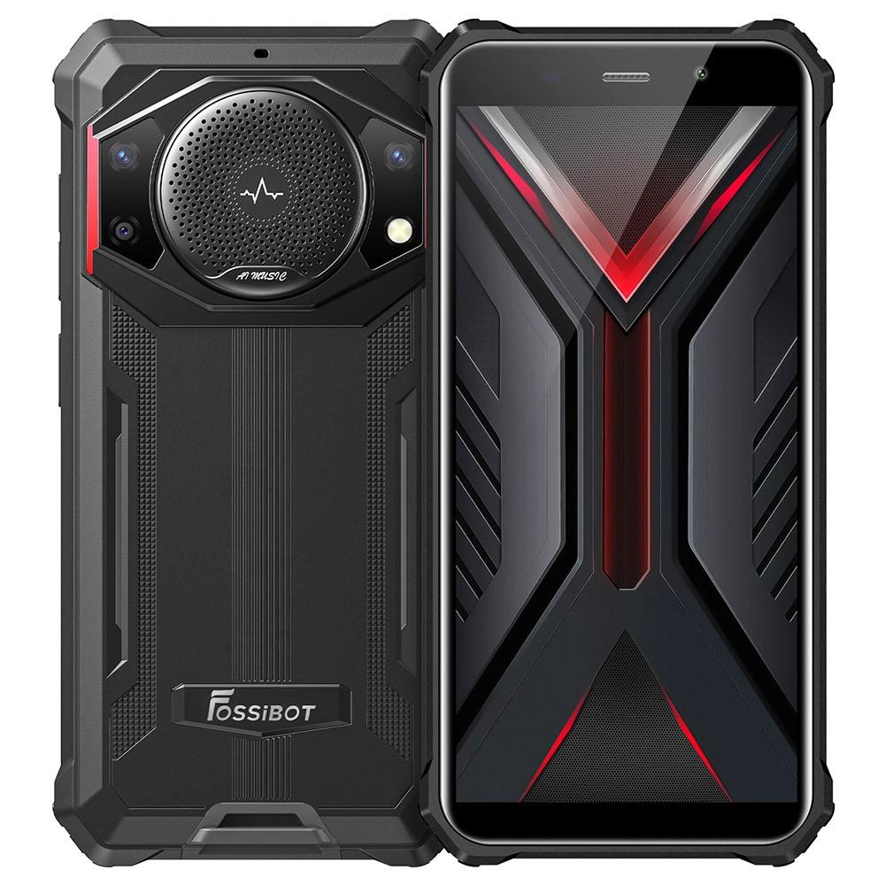 FOSSiBOT F101 Rugged Smartphone, 4GB+64GB, AI Triple Camera, 123dB Speaker, 10600mAh Large Battery, Android 12
